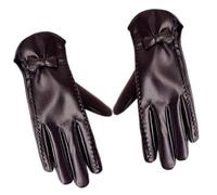 Limtula Veilleur En Molleton Féminin Gants En Cuir PU Avec Des