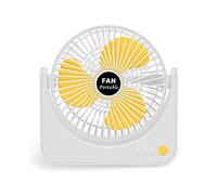 Limtula Ventilateur de bureau super rechargeable, 3 vitesses de vent, portable, ultra silencieux, USB, cycle pour la maison, le bureau, ventilateur personnel à piles pour bureau
