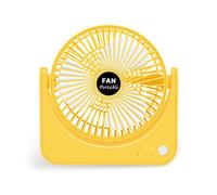Limtula Ventilateur de bureau super rechargeable, 3 vitesses de vent, portable, ultra silencieux, USB, cycle pour la maison, le bureau, ventilateur personnel à piles pour bureau