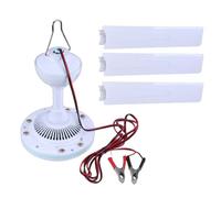 Limtula Ventilateur de plafond 12 V CC, 89 cm/104 cm, ventilateur de plafond suspendu à 3 feuilles pour tente de camping pour extérieur