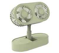 Limtula Ventilateur de table à moteur réglable alimenté par batterie USB pour chambre à coucher, bureau, voyage, petit ventilateur de bureau pour chambre à coucher, bureau, USB, silencieux