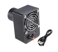 Limtula Ventilateur soufflant CC 12 V 5,5 x 2,1 mm avec vitesses réglables et plusieurs tailles de buse pour un refroidissement efficace alimenté par USB