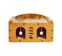 Limtula Wood Scratcher Lounger Cartoon Lit Meubles Cartons Scrathing Board Lounger Confortable Toy Scratcher Sofa Protecteurs