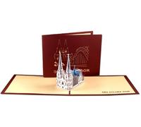 Lin Carte pop-up 3d, série Architecture, sujet : Cathédrale de Cologne