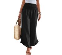 Lin Coton Cuisine Coton Pantacourt Été D'Intérieur Haut Grande Taille Anti Cellulite Chasse Plage Extensible Chic Pantalon Bootcut Femme Mes Commandes Ensemble Legging Femme Noir XXL