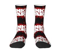 Lin-kin Chaussettes de groupe de rock punk rock pour adultes, chaussettes imprimées à la mode, design contrasté, chaussettes de sport, chaussettes mi-équipage décontractées pour femmes et hommes,