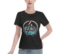 Lin-kin Rock *Park- Chester Singer Benning*ton T-shirt pour femme - Imprimé graphique fantaisie - T-shirt à manches courtes - Pour vacances, Linkin Park-16, L