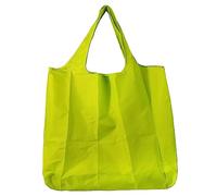 Lin’s Liliana grand sac pliable 43x66cm, sac de courses réutilisable, sac à main léger, séchage rapide, résistant à la déchirure pour les courses, les voyages, les sorties, jaune citron, 43x66cm