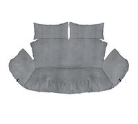 Lin Suspendu Hamac Chaise Coussins; Double Cushions; Oreiller avec Dossier, Imperméable Siège de Chaise Rembourrage pour Patio Jardin, Balançoire Panier Suspendu Coussin de Siege Flax [114]