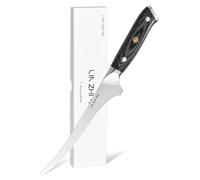 LIN ZHI REN Couteau à filet de 17,8 cm, couteau à désosser super tranchant construit en acier inoxydable supérieur avec poignées ergonomiques, couteaux à fileter professionnels pour la découpe de