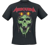 LIN50YIIY Airbourne Hell Pilot Men T-Shirt Black Manches Courtes(Medium)