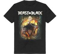 LIN50YIIY Beast in Black from Hell with Love Men's T-Shirt Band Manches Courtes(3X-Large)