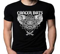 LIN50YIIY Cancer Bats Hardcore Punk Band Logo Men's T-Shirt Manches Courtes(X-Large)