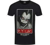 LIN50YIIY Death Note Mens t Shirt Men Ryuk Poster Men's Black Manches Courtes(Medium)