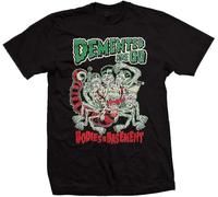 LIN50YIIY Demented are go, Mad Sin,Psychobilly,The Surfrats,The Meteors,Tiger Army,Horror Black Manches Courtes(X-Large)