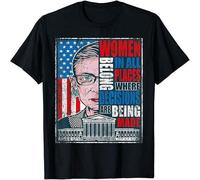 LIN50YIIY Dizi Stella Harmon Belong in All Places RBG Vintage Ruth Bader Ginsburg Manches Courtes(Medium)