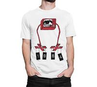 LIN50YIIY George Orwell 1984 T-Shirt, Men's Women's White Manches Courtes(Small)