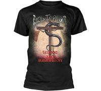 LIN50YIIY Holy Terror Terror and Submission White Yellow Black Red Mens Women T Shirt 100% Cotton Manches Courtes(Small)