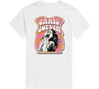 LIN50YIIY Hybrid Apparel - Janis Joplin - Poster Style - Men's Short Sleeve Graphic T-Shirt Manches Courtes(Medium)