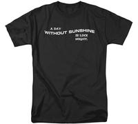 LIN50YIIY Mens Day Without Sunshine T-Shirt Personalize T-Shirt Black Manches Courtes(Large)