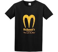 LIN50YIIY Men's T Shirt McDowells Big Mick Coming to America Funny Carefully Designed, Every Design is Just Right Black Manches Courtes(XX-Large)