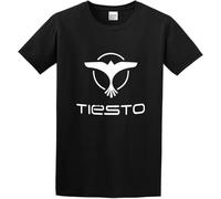 LIN50YIIY Men's T-Shirts Tiesto Vegas Rage DJ Club Life Plur EDM EDC Gift Black Manches Courtes(Small)