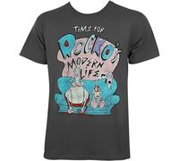LIN50YIIY Rockos Modern Life Time for Rocko Mens T-Shirt Manches Courtes(XX-Large)