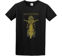 LIN50YIIY Short T-Shirt The Mission Gods Own Medicine The Brightest Light Black Manches Courtes(Medium)
