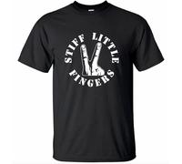 LIN50YIIY Stiff Little Fingers Black Mens T Shirt 100% Cotton Irish Punk Band, New Wave t Shirt Manches Courtes(XX-Large)