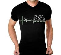 LIN50YIIY t Shirts mnner Weiss Mesh for Motorcycles Z 750 Old Pulse Heart Shirts mnner weissS z750 mnner weissS Manches Courtes(3X-Large)