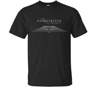 LIN50YIIY The Singularity is Coming Future Technology AI Revolution Tshirt Manches Courtes(Large)