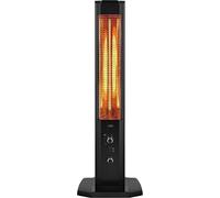 Lina Chauffage infrarouge 1200W, Chauffage électrique radiant à haute efficacité énergétique pour l'intérieur et l'extérieur, Chauffage de terrasse - Noir