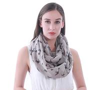 Lina & Lily écharpe tube snood à motif chien Boxer (Kaki)