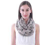 Lina & Lily écharpe tube snood à motif chien Cavalier King Charles Spaniel (Kaki)