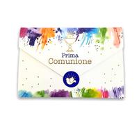 LINA OFFICINE GRAFICHE CREATIVE Carte de vœux pour communion portable - avec étiquette fermée, 11 x 16 cm (Calice Liturgique Unisexe)