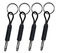 LINAERSHAO 4 Prises Porte clé Mural,Porte cle Marshall jack JCM800,Rangement clef,Guitares Classiques,Marshall Key Holder, pour les Amateurs de Musique(Noir)