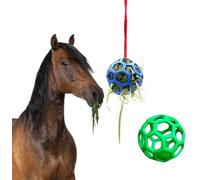 LinaLife Lot de 2 balles de friandises pour cheval - 14 cm - Balle pour éviter l'ennui - À suspendre - Pour chèvre et mouton - Soulage le stress