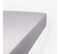 Linandelle - Drap Housse Coton 120 Fils Jersey Extensible Douceur - Gris - 140x190 cm