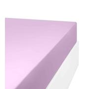 LINANDELLE - Drap Housse en mélange 57 Fils AISANCE - Lilas - 140x190