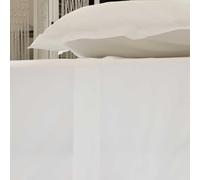 Linandelle - Drap Plat en Coton Percale 200 Fils Desiree - Blanc - 270x290