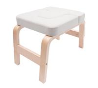 Linanty Tabouret de yoga, tabouret de yoga, jusqu'à 200 kg, banc d'inversion de yoga avec cadre en bois et rembourrage en polyuréthane, chaise de yoga pour entraînement d'équilibre