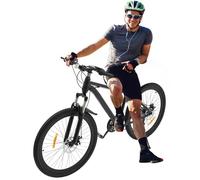 Linanty VTT 26 pouces, dérailleur 21 vitesses, vélo adulte pour hommes et femmes, VTT avec suspension avant, frein à disque, noir