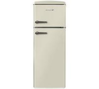 Linarie Réfrigérateur congélateur 2 portes retro Arzy LJDD206CREAM 206 Litres crème Crème G