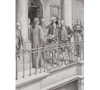 L'inauguration de George Washington avril 30 1789 en tant que premier président des États-Unis dans la salle fédérale New York City. George Washington 1732 -1799. Premier président des États-Unis