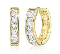Linawe Petites créoles, boucles d'oreilles en forme de piercing, boucles d'oreilles hélicoïdales, bijoux sans nickel pour femmes, mini-créoles en or rose et argent