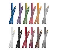 Linble Lot de 12 crayons khôl à paillettes multicolores pour les yeux