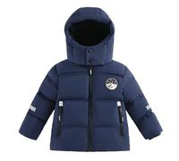 linboo Manteau Garçon Doudoune Enfant Veste à Capuche Parka d'Hiver Blouson Matelassé Chaud Vêtement