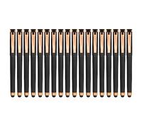 Linbsunne Lot de 18 stylos à encre gel noirs à pointe moyenne de 1,0 mm pour écrans tactiles, stylos à bille à encre gel pour écriture