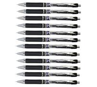 LINC Mr.Click Lot de 12 stylos à bille rétractables - Diamètre de la bille : 0,7 mm - Épaisseur de trait : 0,3 mm - Noir - Pour le bureau, le bureau à domicile ou l'école
