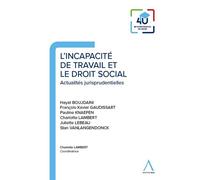 L'incapacité De Travail Et Le Droit Social - Actualités Jurisprudentielles
